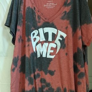 Red/Back Tie Dye Halloween tee